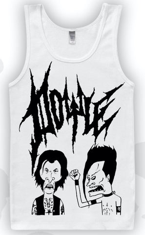 “NEW DESIGN” Beavis and Butthead Parody Tank Top BLACK